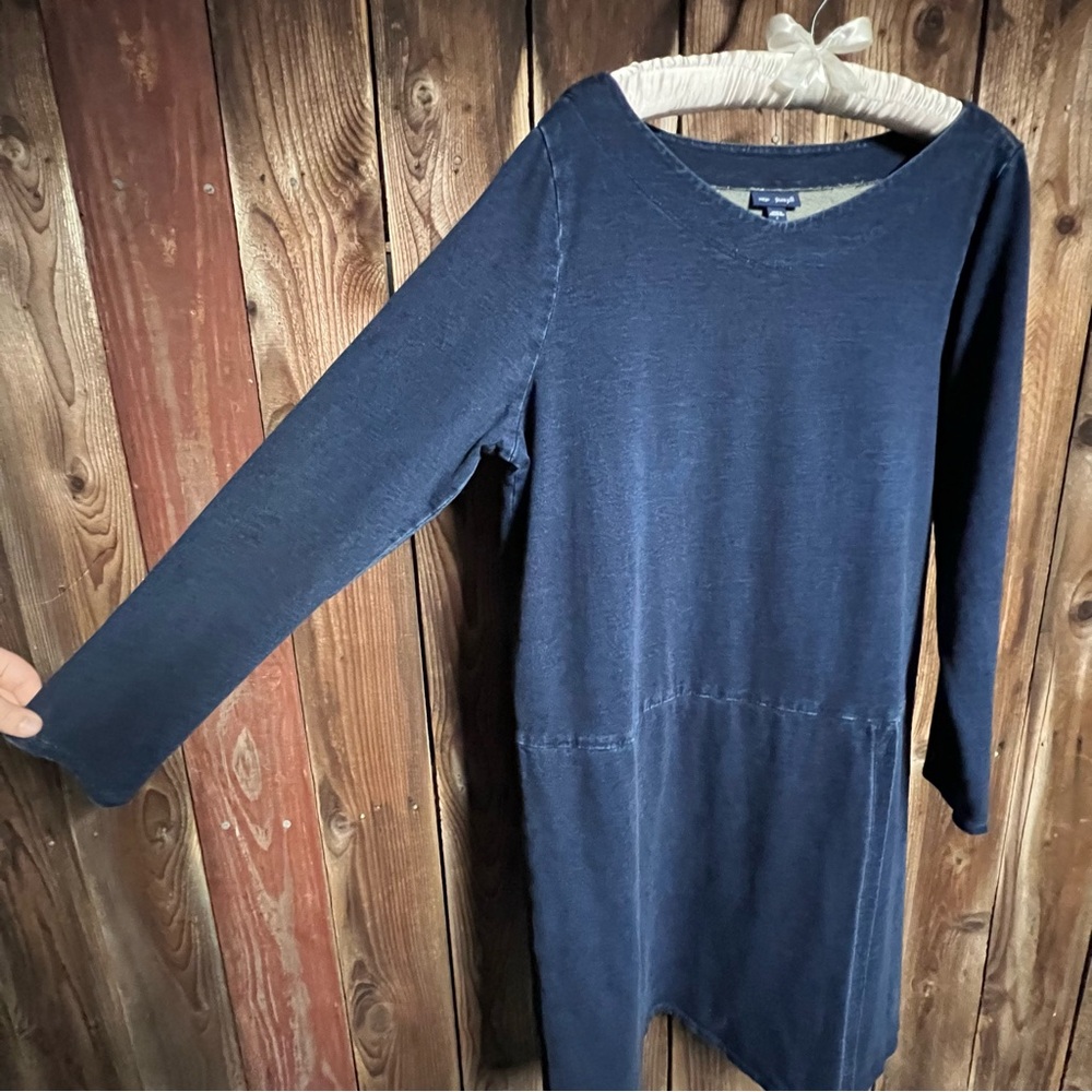 J.Jill Indigo Navy Blue Denim Look
PureJill Classic Faux Wrap Skirt Dress Sz L - Picture 9 of 13
